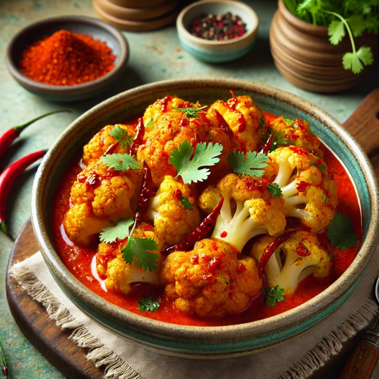Chou-fleur au curry rouge de L’Olivier Poivré