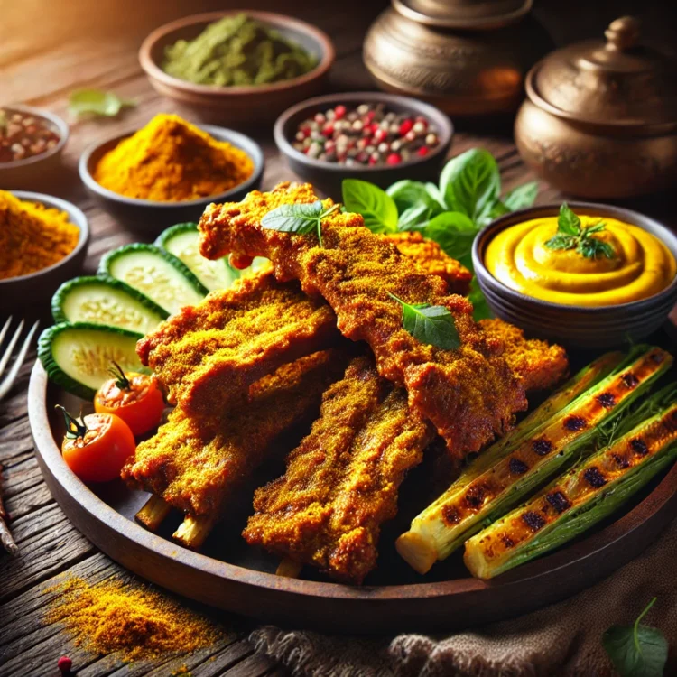 Dry « Curry Jaune » Ribs made by Chef Sam