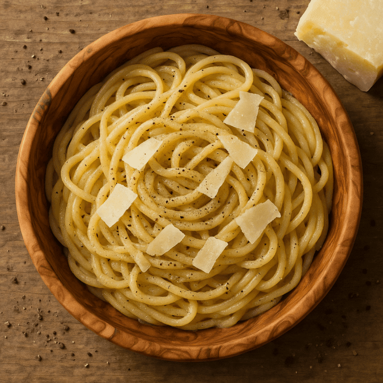 Pâtes cacio e pepe de Yaya au poivre noir de Kampot