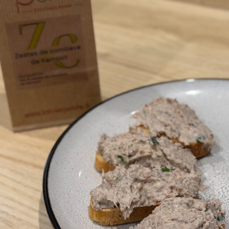 Rillettes de sardines aux zestes de combava